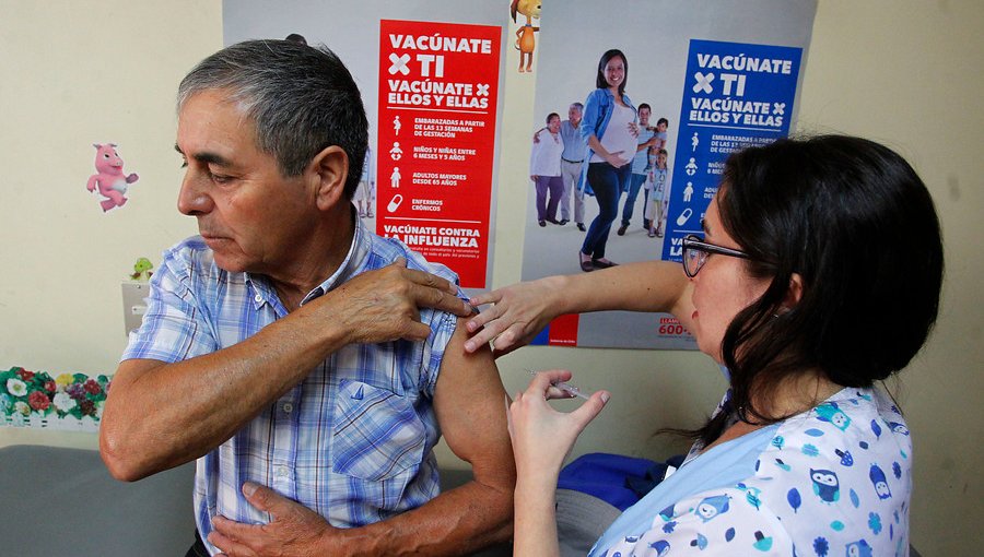 Campaña de vacunación contra la Influenza espera una cobertura sobre el 86%