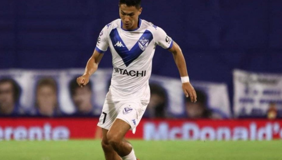 Pablo Galdames convirtió su primer gol jugando por Vélez Sarsfield de Argentina