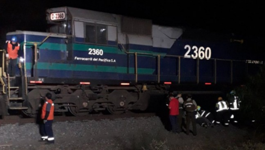En riesgo vital se encuentra adolescente que fue atropellado por tren de carga en Maipú