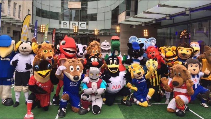 La divertida reunión de mascotas de la Premier League