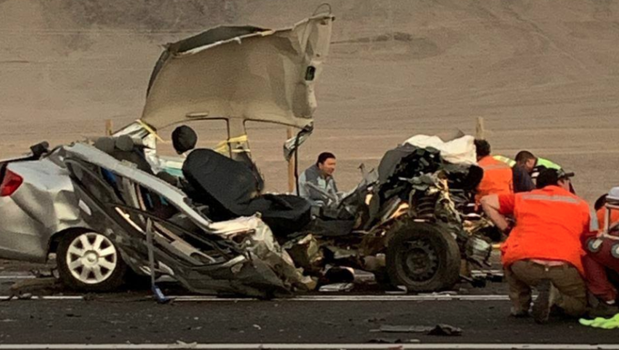 Tres fallecidos dejó accidente de tránsito en la ruta a Mejillones