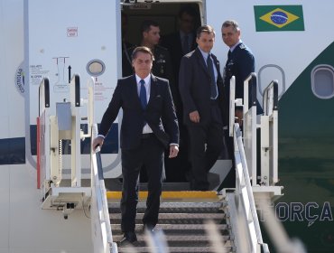 Jair Bolsonaro a su llegada a Chile: "Aquí no voy a hablar de Pinochet"