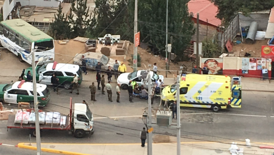 Delincuente evitó control policial golpeando con un ladrillo a un carabinero en Valparaíso