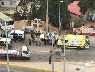 Delincuente evitó control policial golpeando con un ladrillo a un carabinero en Valparaíso