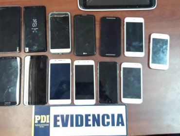 PDI detuvo a hombre que mantenía en su poder 15 teléfonos celulares robados en Valparaíso