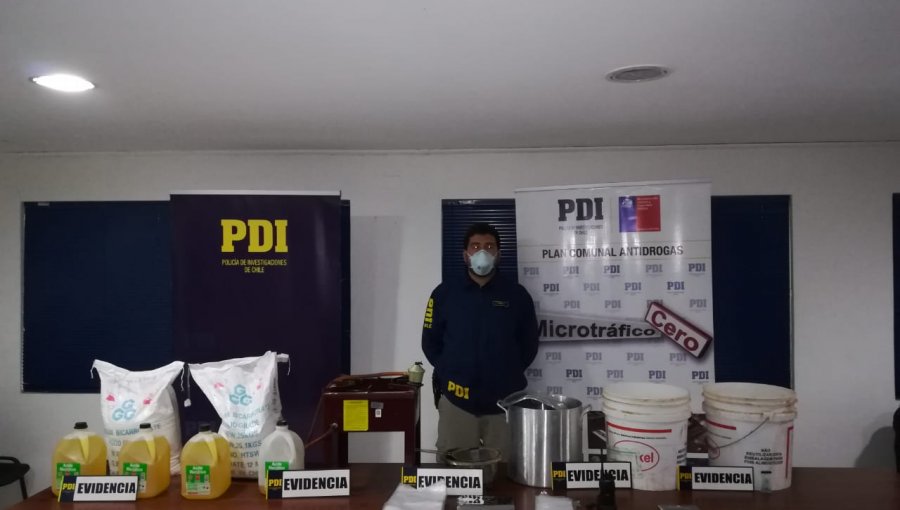 PDI de Illapel desbarata laboratorio destinado a la producción de drogas