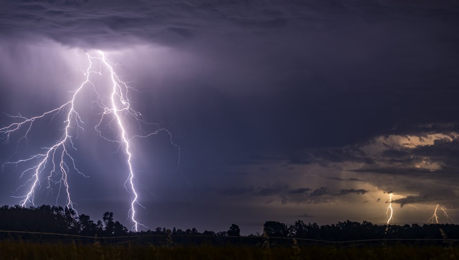 Alertan sobre posibles tormentas eléctricas en San Felipe, Los Andes, Cabildo y Petorca