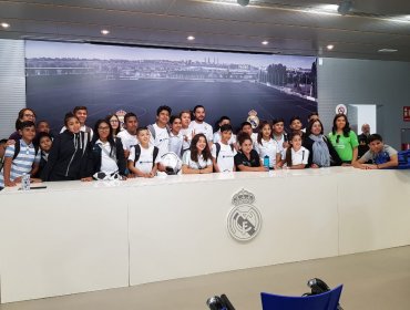 Niños chilenos viajaron a España para conocer la Ciudad Deportiva del Real Madrid