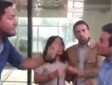 Pancho Saavedra se fue a las manos defendiendo a una trabajadora del aseo