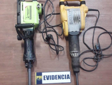 Detuvieron a dos sujetos de Valparaíso que ofertaban herramientas robadas en redes sociales