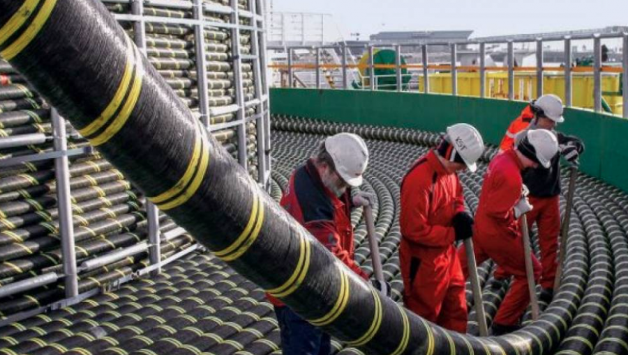 Fibra óptica inició obras del trazado submarino en Caleta Tortel de Aysén