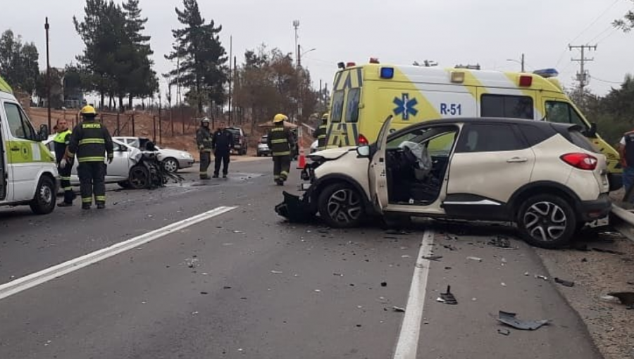 Dos vehículos menores protagonizaron accidente de tránsito en sector Tabolango de Limache