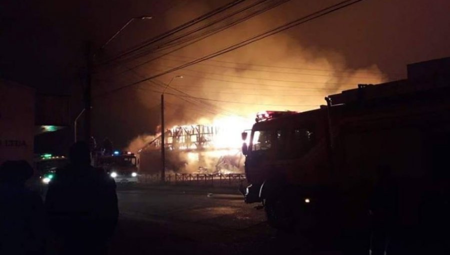 Incendio destruyó mercado municipal de Victoria: 100 comerciantes damnificados