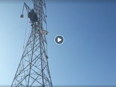 Comuneros de La Dormida transmitieron en vivo el desalojo del GOPE desde torre de alta tensión