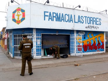 Carabineros frustró robo de farmacia en Cerro Navia tras sorprender in fraganti a ladrón