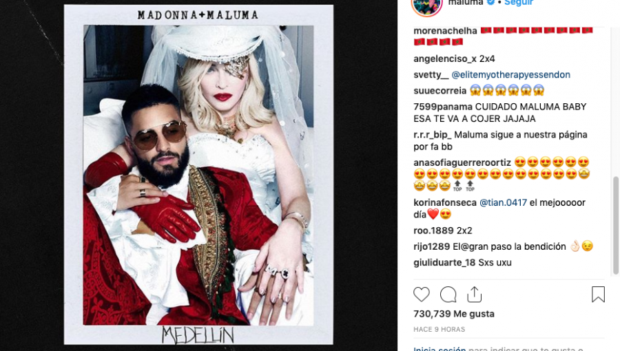 «Medellín»: Maluma y Madonna lanzarán este miércoles su primer dueto