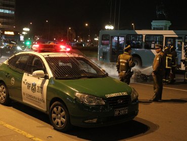 Carabinero se encuentra grave tras protagonizar accidente en Quinta Normal
