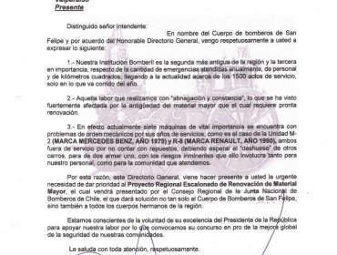 Superintendente de Bomberos de San Felipe se lanzó en picada contra el intendente de Valparaíso: "Haga lo que le instruye el Presidente"