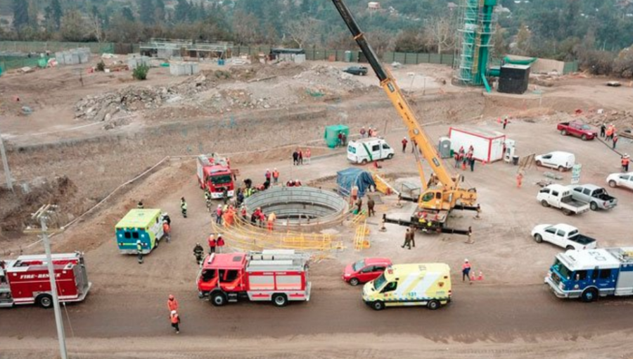 Un trabajador murió al caer a un pozo en obras de Aguas Andinas en Pirque