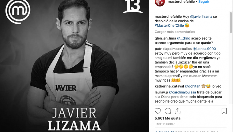 Concursante viñamarino de «MasterChef» fue eliminado tras fracaso en prueba de empanadas