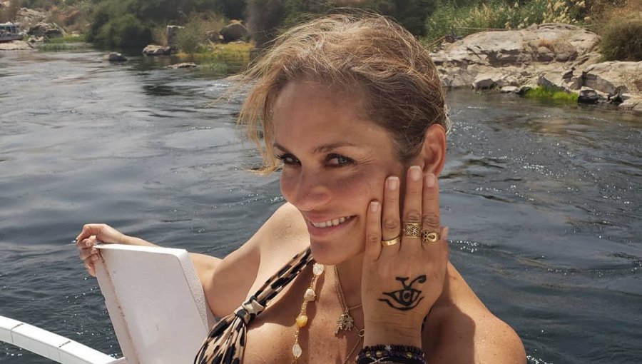 Fotos: 'Kenita' Larraín lució su escultural figura en el río Nilo de Egipto