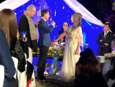 Ritual de Pedro Engel marcó la boda de Pato Pimienta y Hellen Cáceres
