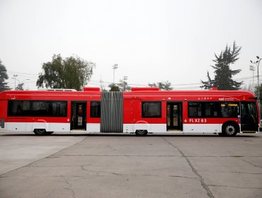 Primer bus eléctrico articulado circulará a prueba entre Pudahuel y Peñalolén