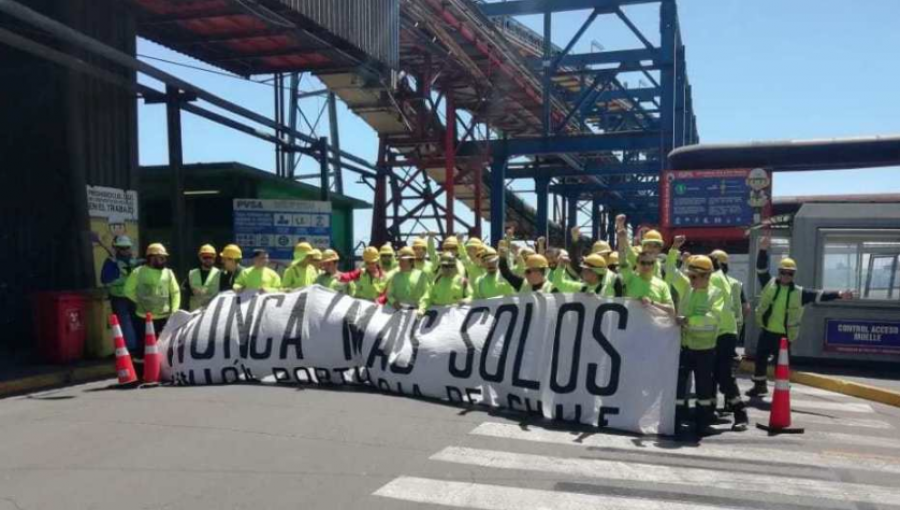 Sindicato de trabajadores portuarios de Ventanas iniciaron una paralización de actividades