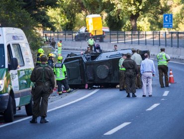 Dos carabineros fueron atropellados en choque múltiple en Temuco