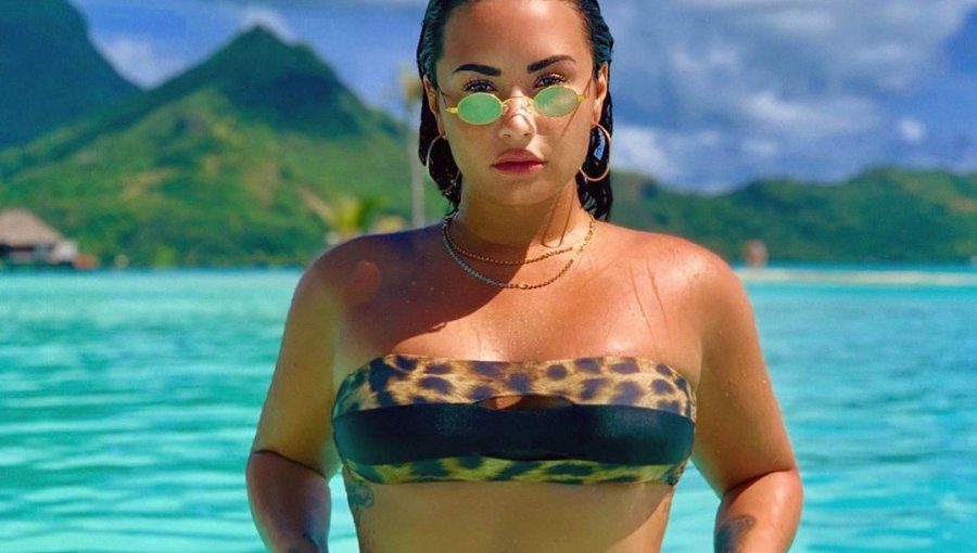 Demi Lovato causó sensación con imágenes en paradisiaca isla del Pacífico
