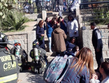 Suspenden clases en colegio donde se generó fuga de gas en Valparaíso