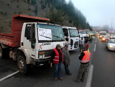 Camioneros de la región de Valparaíso llamaron a "autodefenderse" ante ataques