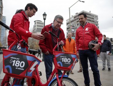 Nuevo servicio de bicicletas eléctricas llega a Las Condes