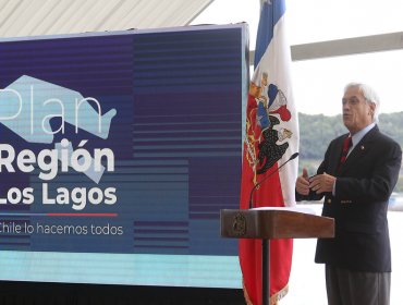 Presidente Piñera visitará la región de Los Lagos este martes