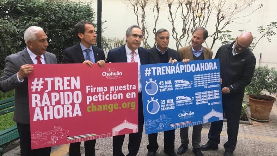 Buscan que tren entre Santiago y Valparaíso sea anunciado en la Cuenta Pública