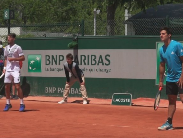 Cristian Garin quedó eliminado en dobles de Roland Garros