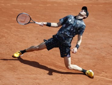 Nico Jarry no pudo ante Del Potro y cayó en su debut en Roland Garros