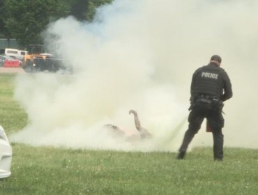 Falleció el hombre que se prendió fuego a metros de la Casa Blanca