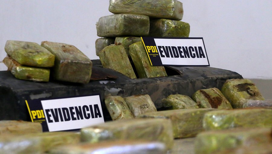 PDI incautó 170 kilos de marihuana avaluada en más de 600 millones de pesos