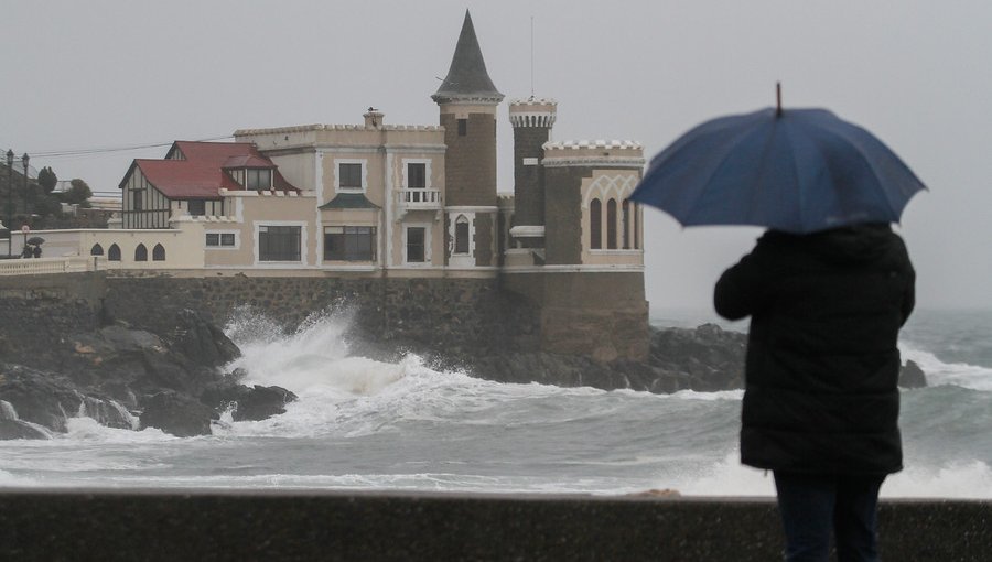 Sistema frontal: En Valparaíso cayeron 7,3 milímetros de lluvias y en Viña del Mar 9,8 mm