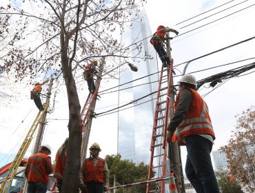 14.453 clientes siguen sin suministro eléctrico en la región Metropolitana