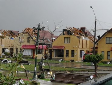 Al menos ocho viviendas fueron afectadas por trombas marinas en Talcahuano y Concepción