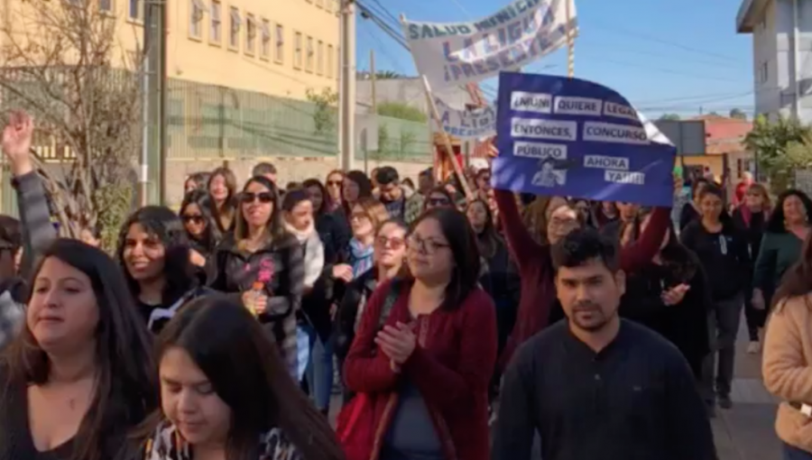 Funcionarios Municipales de la Salud de La Ligua iniciaron paro de 24 horas por "malos tratos"