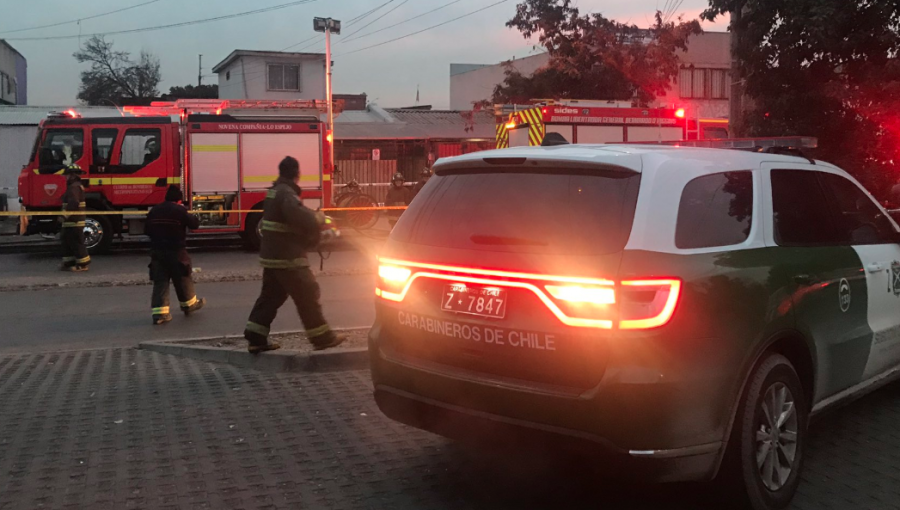 Ciudadano chino murió durante incendio en un local de tragamonedas de Pedro Aguirre Cerda