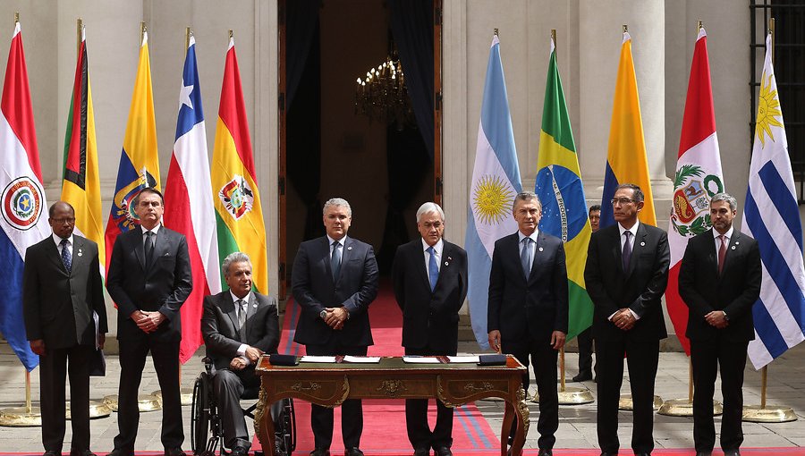 Chile concreta salida de Unasur al denunciar el Tratado Constitutivo del bloque