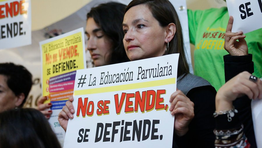Trabajadores de la Educación Parvularia ratificaron paro nacional de advertencia para este martes
