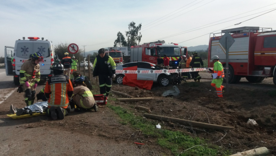 Accidente en Autopista del Sol deja un menor fallecido y tres adultos con lesiones graves