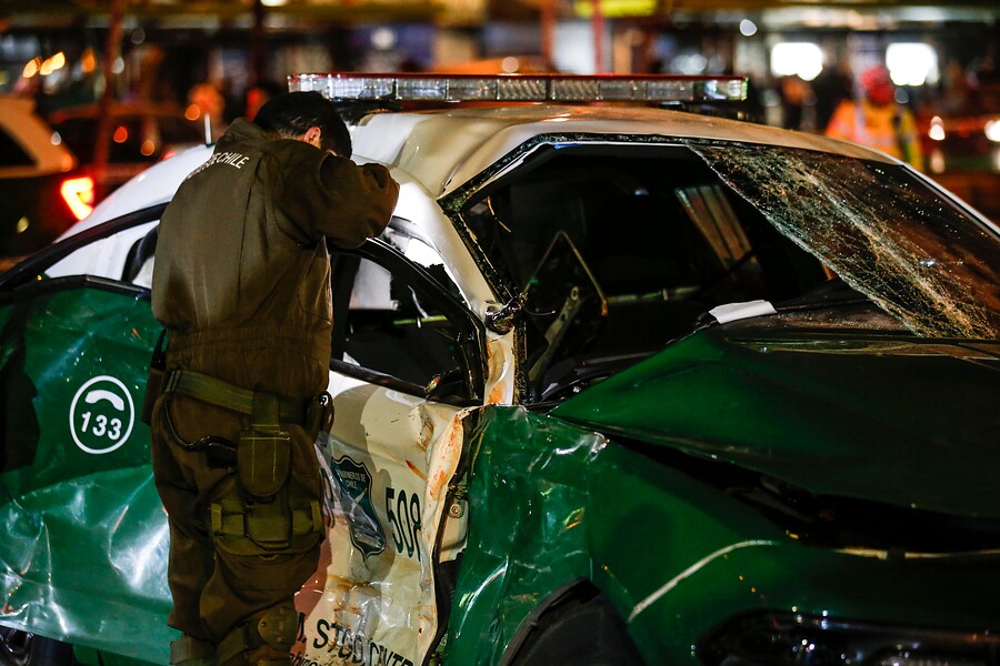 En Riesgo Vital Quedó Carabinero Tras Choque Entre Un Radiopatrulla Y