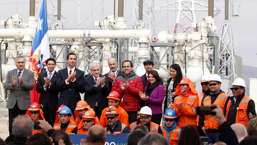 Presidente Piñera puso en marcha la línea de transmisión Cardones - Polpaico