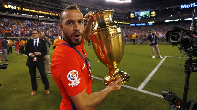 Marcelo Díaz recordó el título de la Roja en la Copa América Centenario